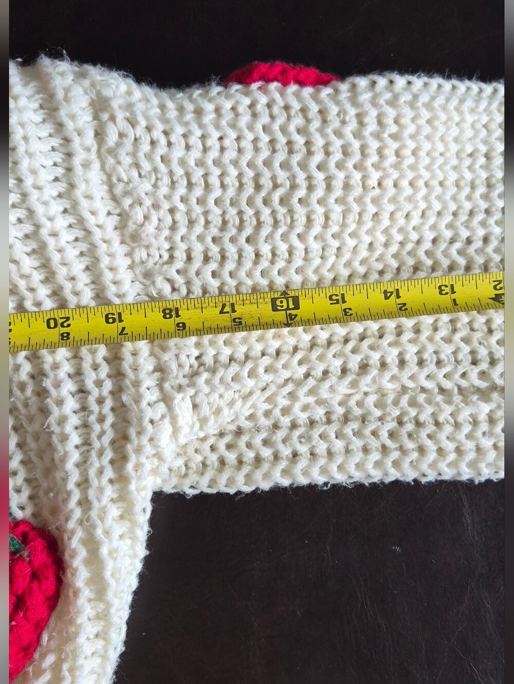 Strawberry Chucky Unique sweater Trendy Crochet One Size Medium 8 Womens - Picture 12 of 13